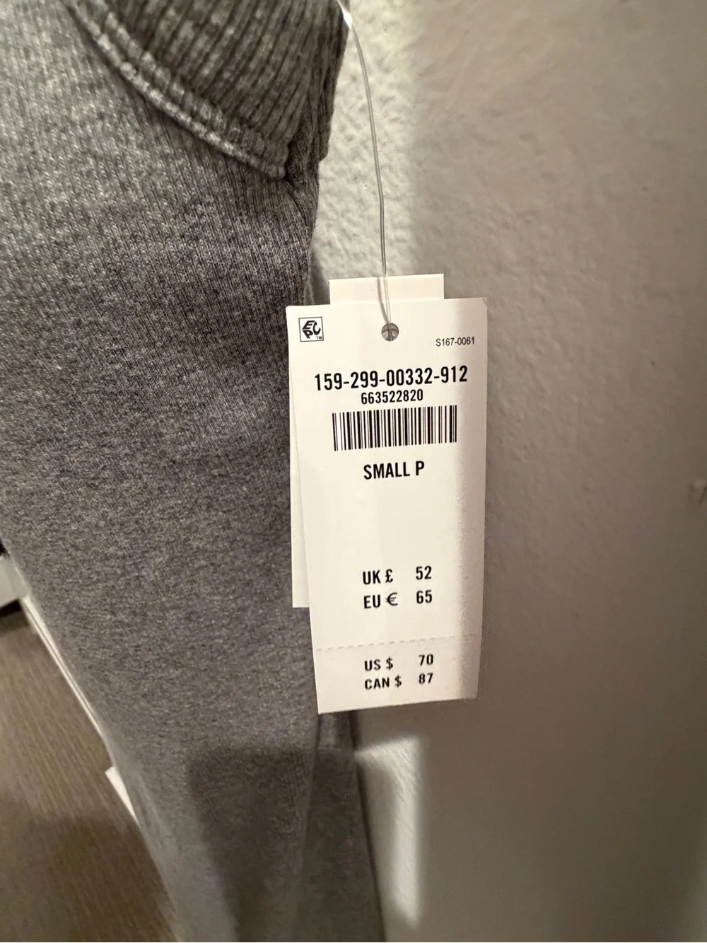 NWT Abercrombie Bra-Free Essential 90s Rib Midi Dress Petite Small